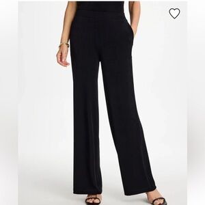 Chicos Travelers™ Wide-Leg Pocket Pants Black NWT Chicos 2P